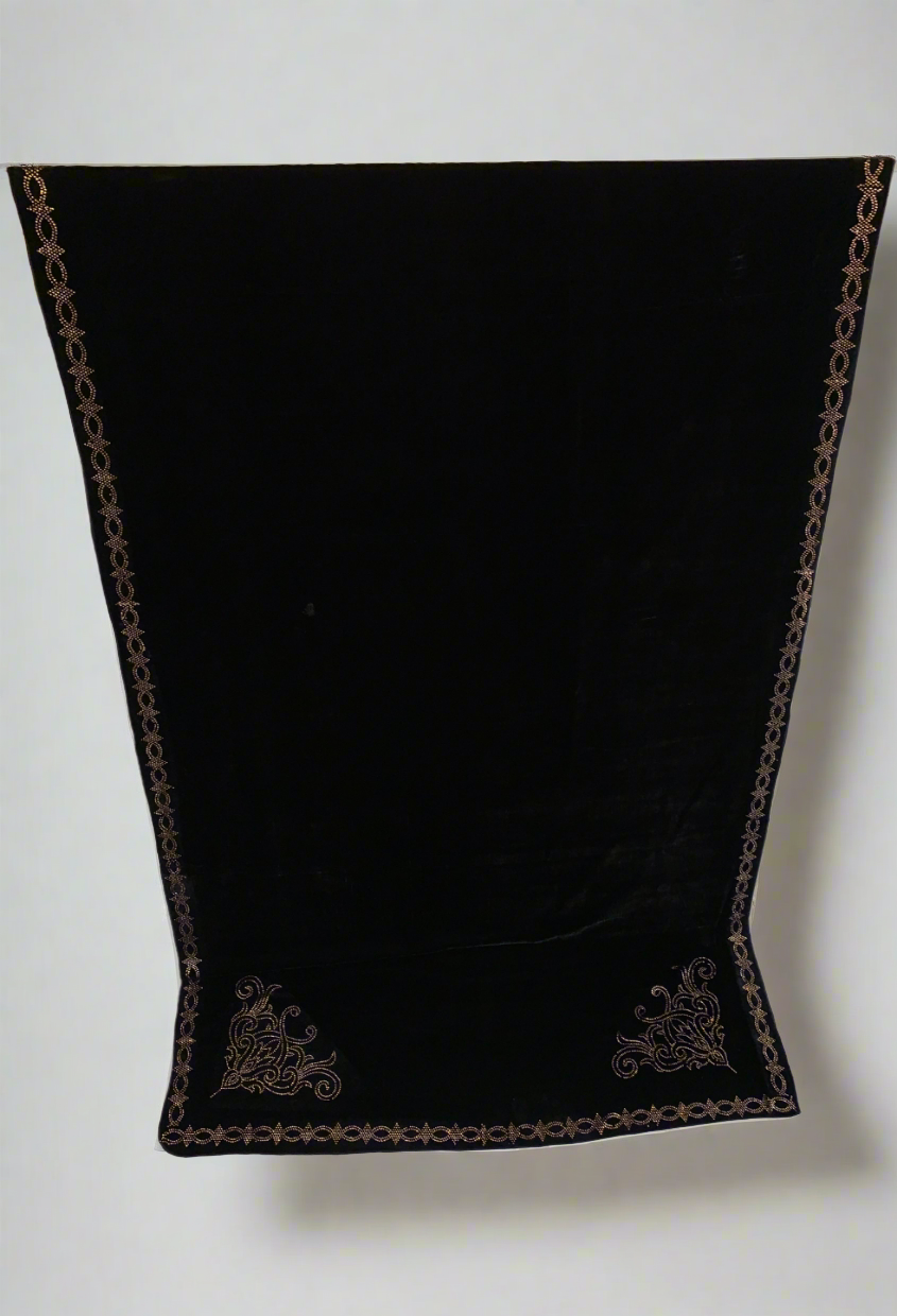 MAKHMAL BY TATA FABRICS | LASER-CUT-STONE WORK SHAWL #004