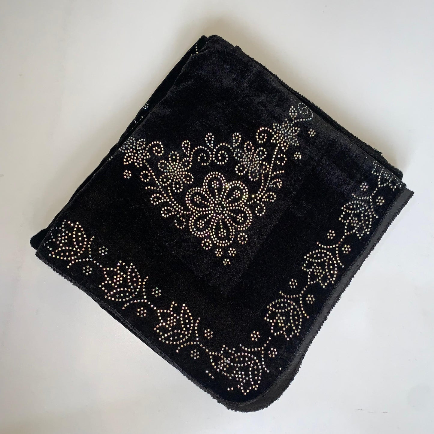 MAKHMAL BY TATA FABRICS | GERMAN DIAMOND-STONEWORK SHAWL #001