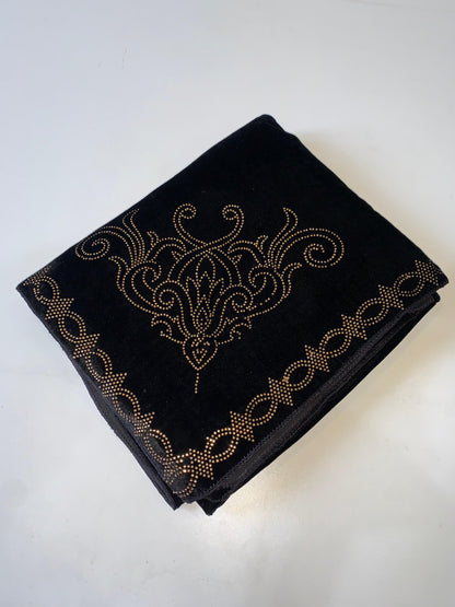 MAKHMAL BY TATA FABRICS | LASER-CUT-STONE WORK SHAWL #004