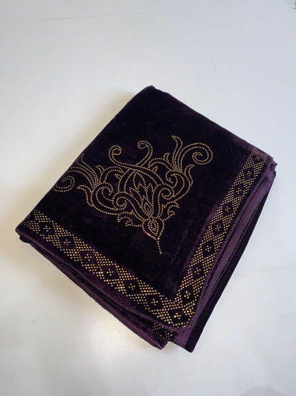 MAKHMAL BY TATA FABRICS | LASER-CUT-STONE WORK SHAWL #003