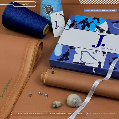JUNAID JAMSHED| SILVER FINISH HARD COTTON 100% ORIGINAL