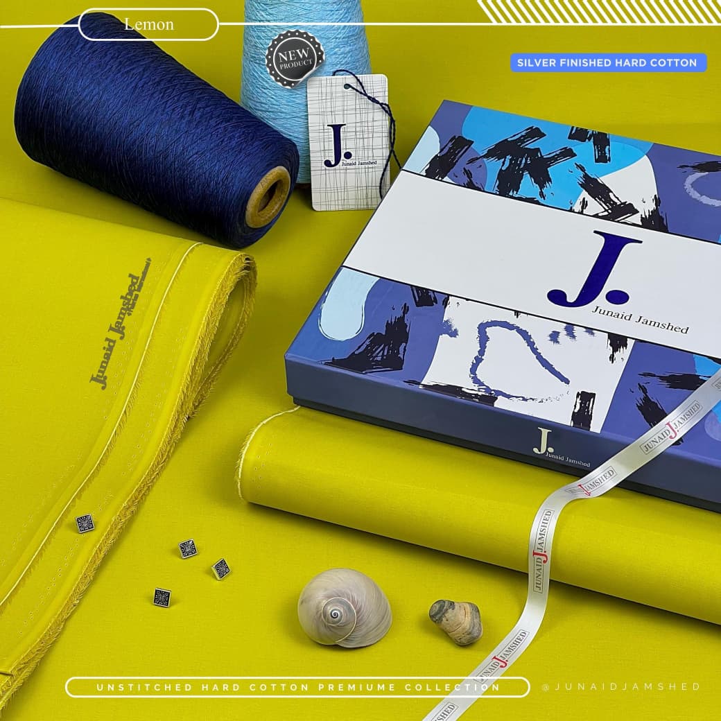 JUNAID JAMSHED| SILVER FINISH HARD COTTON 100% ORIGINAL