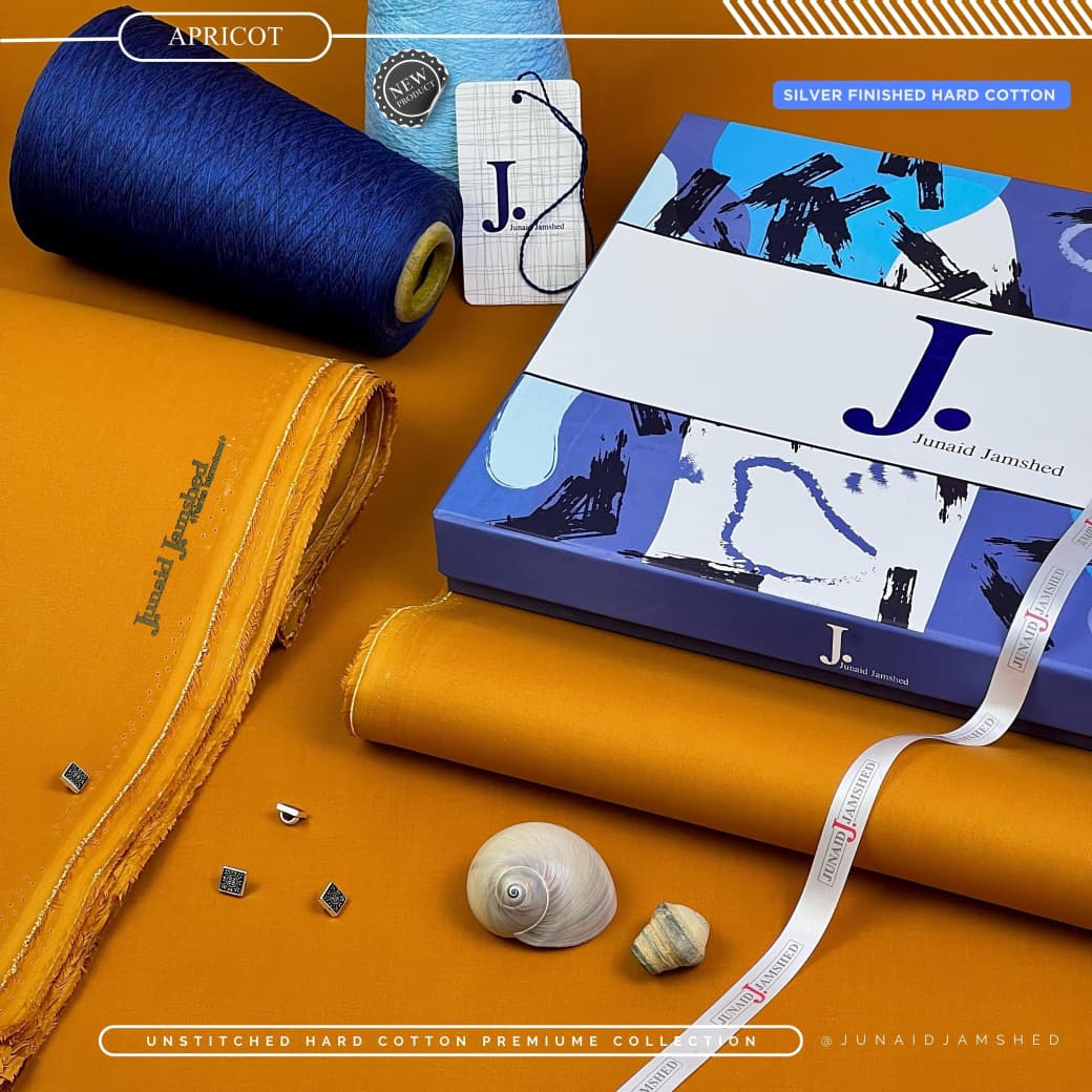 JUNAID JAMSHED| SILVER FINISH HARD COTTON 100% ORIGINAL