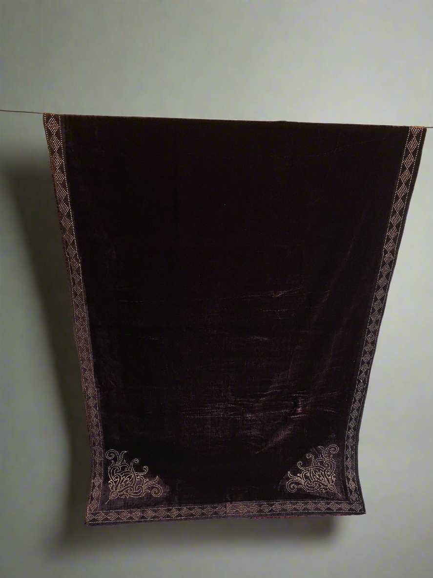 MAKHMAL BY TATA FABRICS | LASER-CUT-STONE WORK SHAWL #008