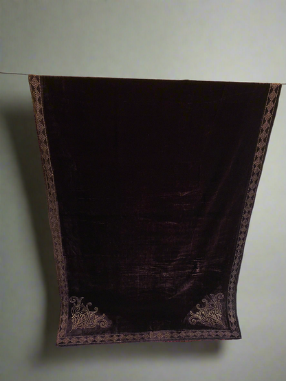 MAKHMAL BY TATA FABRICS | LASER-CUT-STONE WORK SHAWL #008