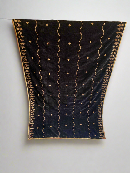 MAKHMAL BY TATA FABRICS | EMBROIDED | 4-SIDE EMBROIDED SHAWL #027