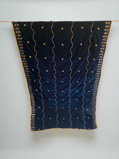 MAKHMAL BY TATA FABRICS | EMBROIDED | 4-SIDE EMBROIDED SHAWL #025