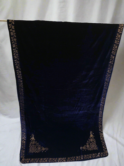 MAKHMAL BY TATA FABRICS | LASER-CUT-STONE WORK SHAWL #007