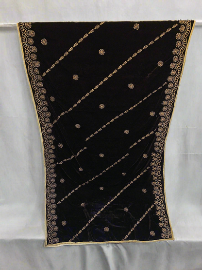 MAKHMAL BY TATA FABRICS | EMBROIDED | 4-SIDE EMBROIDED SHAWL #017