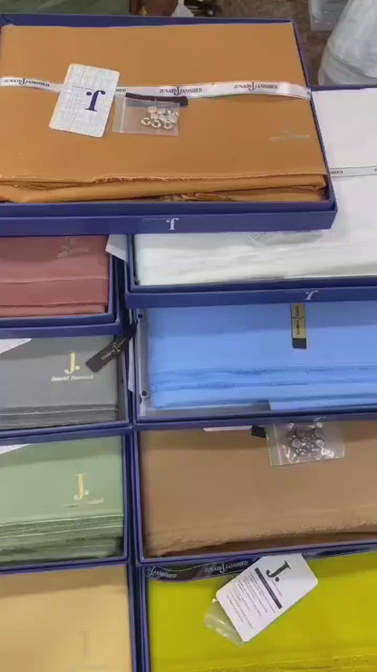 JUNAID JAMSHED| SILVER FINISH HARD COTTON 100% ORIGINAL