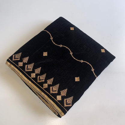 MAKHMAL BY TATA FABRICS | EMBROIDED | 4-SIDE EMBROIDED SHAWL #027