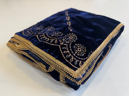 MAKHMAL BY TATA FABRICS | EMBROIDED | 4-SIDE EMBROIDED SHAWL #014