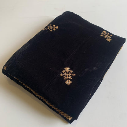 MAKHMAL BY TATA FABRICS | 4- SIDE EMBROIDED | EMBROIDED SHAWL #036