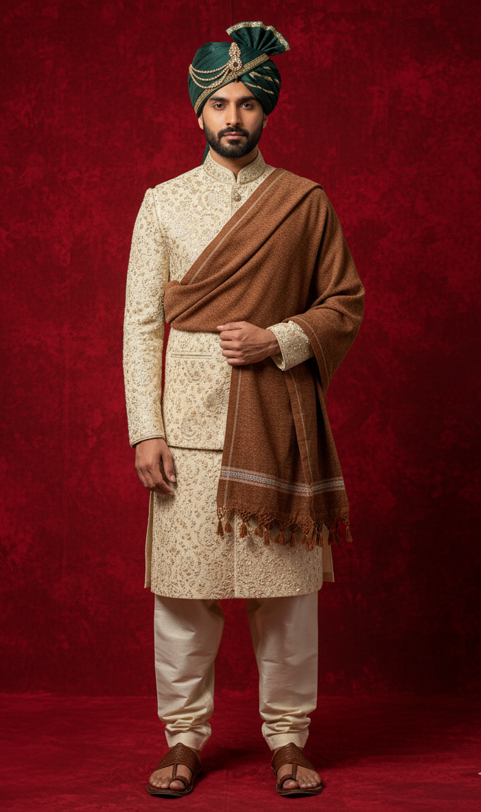 HUKM-E-NAWAB | VELVET BROWN
