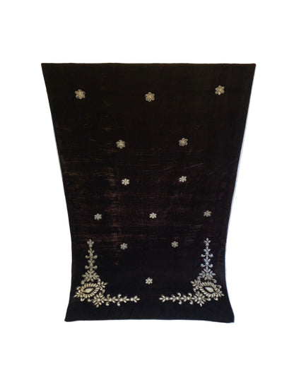 MAKHMAL BY TATA FABRICS | LASER CUT | FLORAL LASER CUT MOTIFZ SHAWL #005